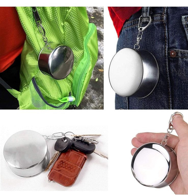 Portable Folding Tumbler – Collapsible &amp; Reusable Travel Cup for Outdoor, Office &amp; Home